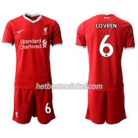 Liverpool Dejan Lovren 6 Voetbaltenues Kind Thuis 2020/21 - SS (+ Korte broeken)